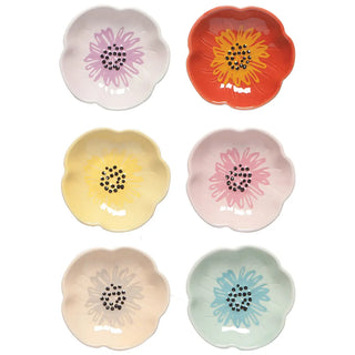 Flower Pinch Bowls- Set of 6