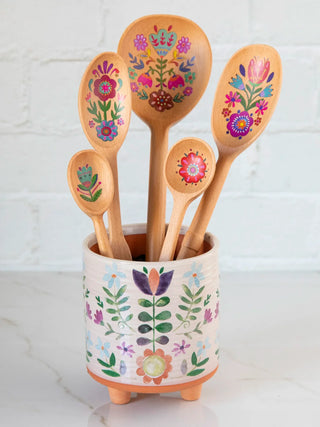 Folk Art Wooden Spoon Set