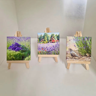 Mini Canvas Prints of Purple Haze w/Easel