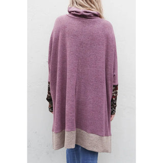 And The Why Cowl Neck Long Sweater