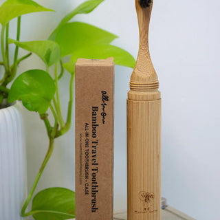 All-in-One Bamboo Travel Toothbrush