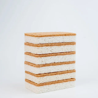 Walnut and Cellulose Biodegradable Kitchen Sponge