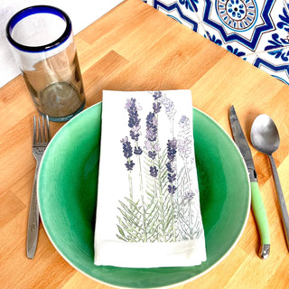 Lavender Flour Sack Napkins- Set of 4