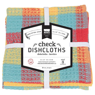 Cheery Waffle Weave Dish Cloths