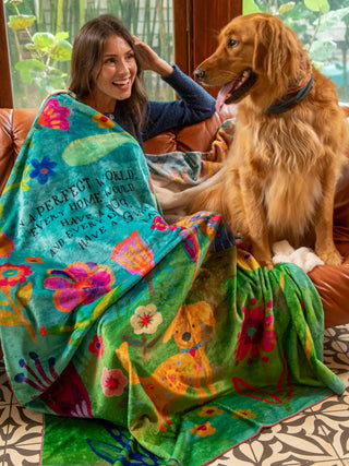 Every Dog Reversible Throw Blanket