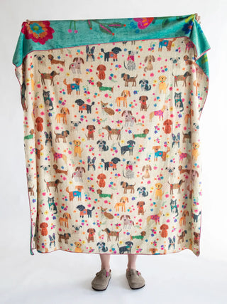 Every Dog Reversible Throw Blanket