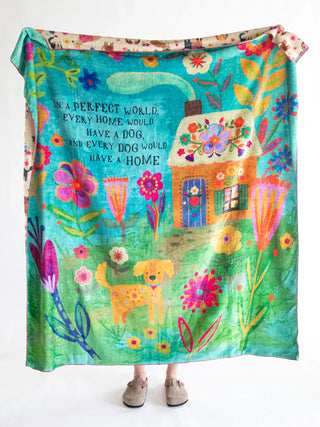Every Dog Reversible Throw Blanket