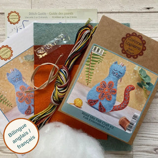 Folk Art Kitty-Cart Felt Craft Kit