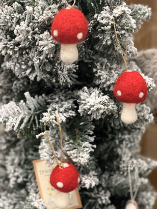 Amanita Mushroom Eco Ornament by Friendsheep