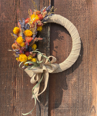 Autumn Joy Lavender & Burlap Wreath