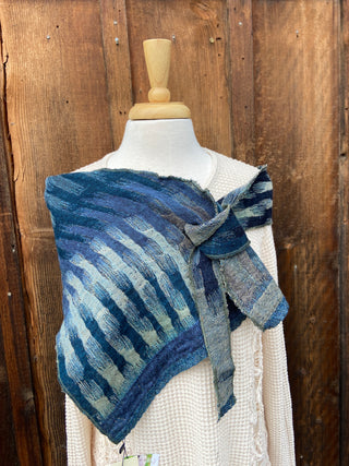 Merino Wool Pointed Scarves in Morocco Prints