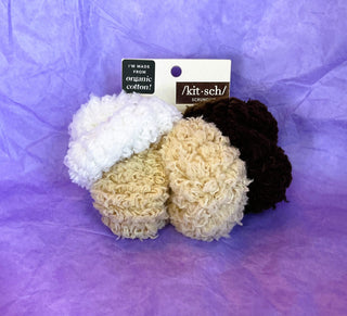 Organic Cotton Hair Scrunchies by Kitsch