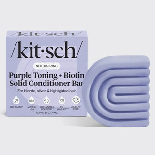 Purple Toning Shampoo and Conditioner Bars by Kitsch