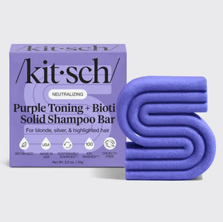 Purple Toning Shampoo and Conditioner Bars by Kitsch