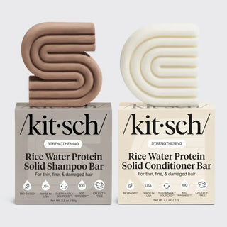Rice Water Protein Shampoo and Conditioner Bar Set