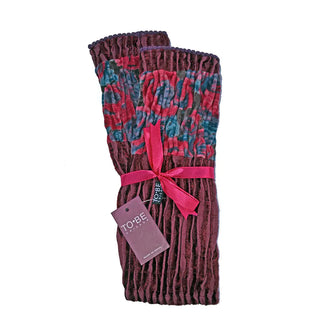 Squiggle Cotton Velvet Cuffs/Handwarmers