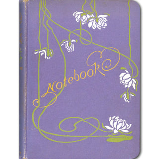 White Blossom Notebook in Lavender