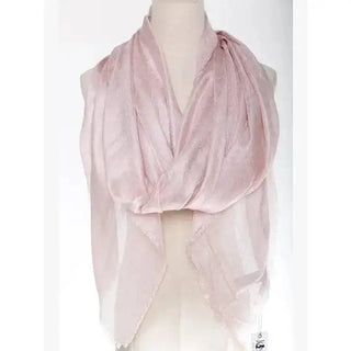 Silk-Blend Shimmer Scarf/Wrap