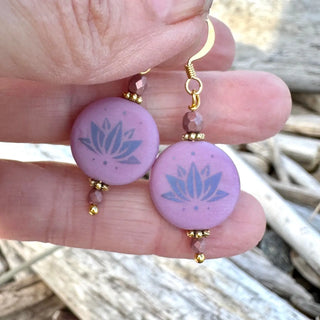 MVB Lotus Flower Earrings