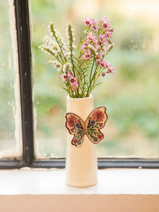 Ceramic Bud Vase- Butterfly