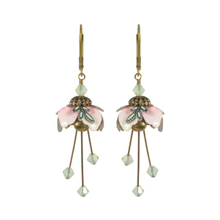 Blushing Blossom Flower Fairy Earrings by NoMonet
