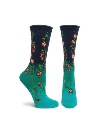 Ozone Womens Tibetan Flower Sock