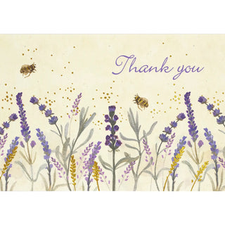 Lavender and Honeybee Thank You Notes