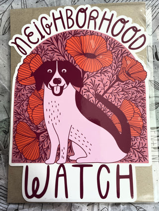 Neighborhood Watch Window Cling by Pen+Pine