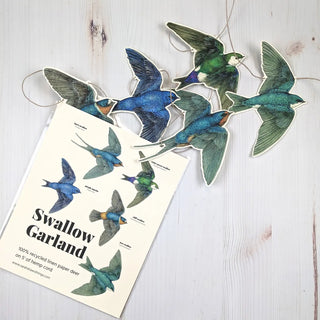 Swallow Illustrated Garland