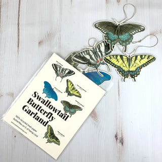 Swallowtail Butterfly Illustrated Garland