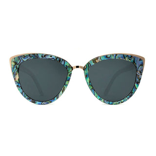 Bombshell Wood and Abalone Sunglasses by SLYK Shades