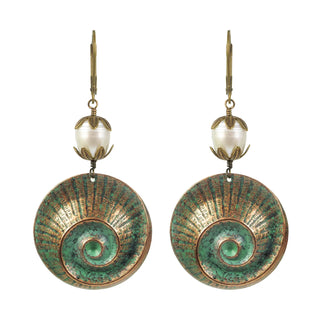 Spiral Shell Earrings by No Monet