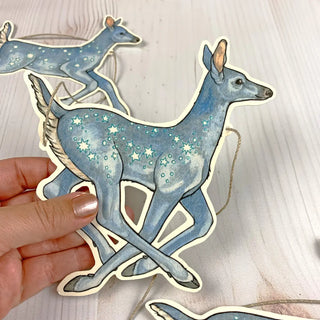 Starry Deer Garland by Sarah Draws Things