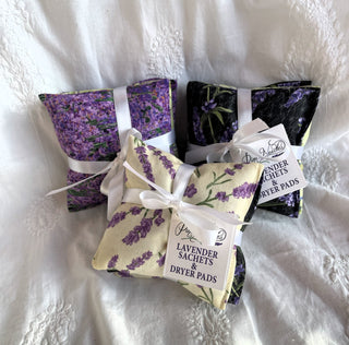 Handmade 4" Lavender Sachets- set of 3