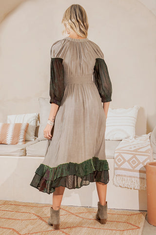 Effortless V Neck Dress by Young Threads