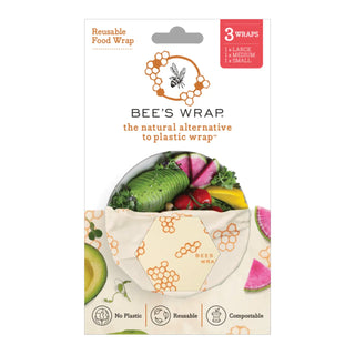 Bee's Wrap Assorted 3 Pack - Honeycomb Print