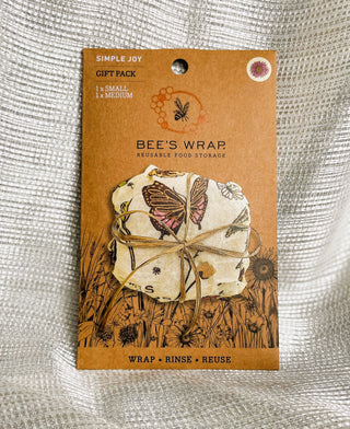 Bee's Wrap 2 Pack - Simple Joy Print
