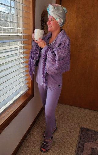 Bamboo Pajama Set in Lavender