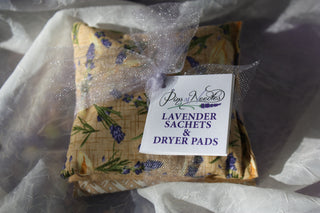 Handmade 4" Lavender Sachets- set of 3