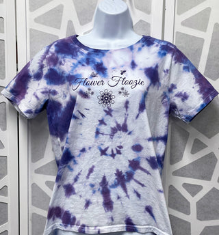 New! Ladies "Flower-Floozie" Tie Dye T-shirt