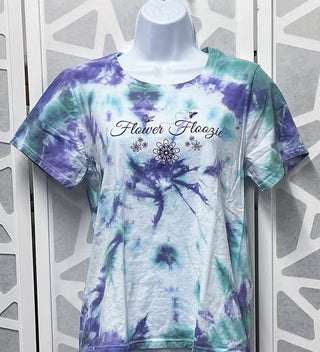 New! Ladies "Flower-Floozie" Tie Dye T-shirt
