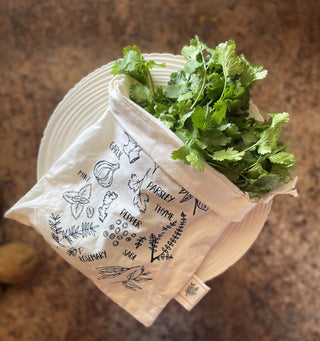 small bag is perfect for fresh herbs 