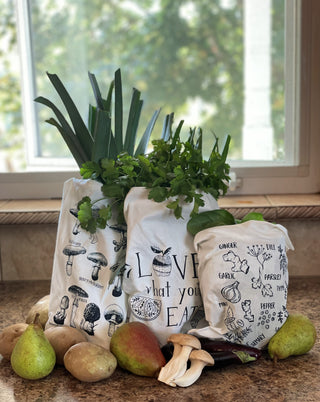 Produce bags as artful as they are useful! 