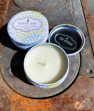 Described by the candle maker as "a beautifully uplifting blend of elderflower, bluebell blossoms and lemon verbena." We are not shy about our love of lemon verbena here at Purple Haze, and this candle smells divine. 